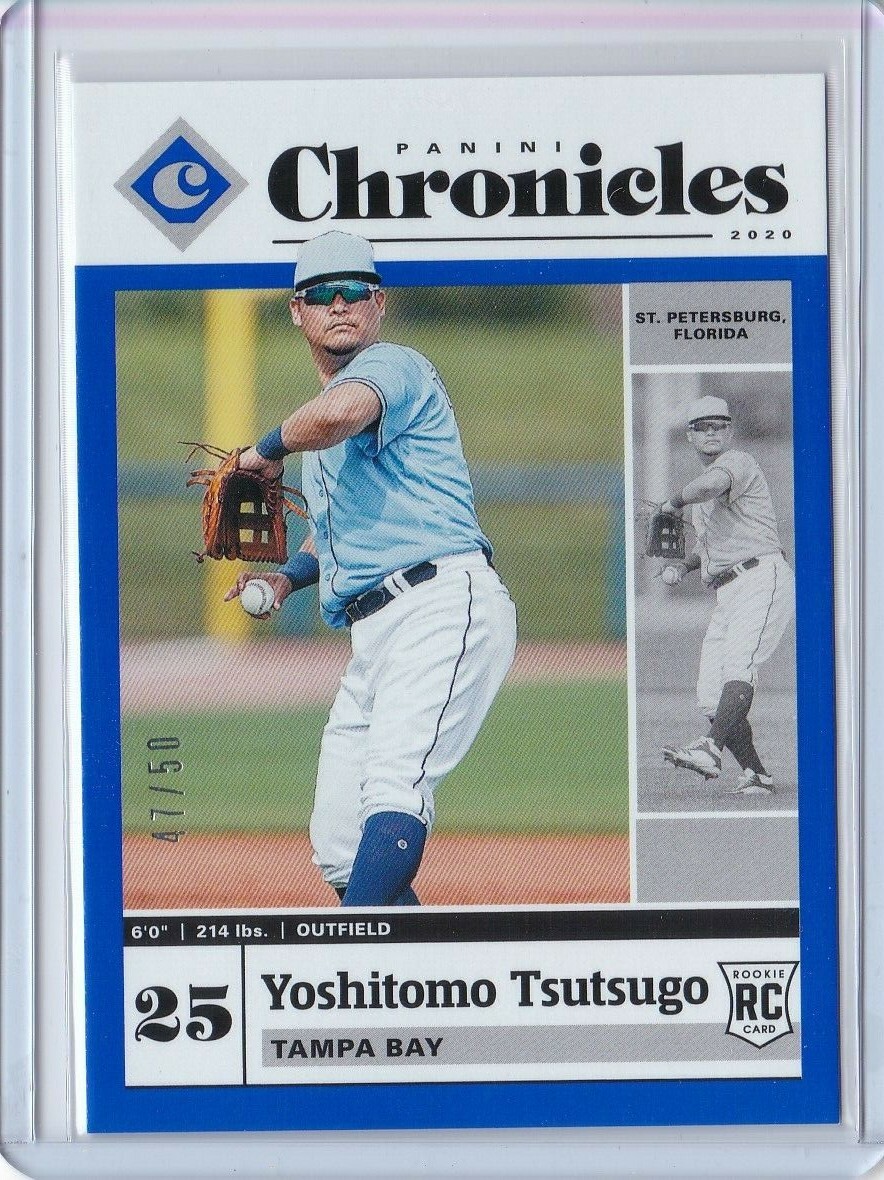 RK-4774 ☆☆n 2020 Panini Chronicles YOSHITOMO TSUTSUGO RC Blue Parallel
