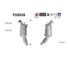 AS FD5039 Ruß-/Partikelfilter Abgasanlage für BMW E90 E91 E81 E87 E60 E61