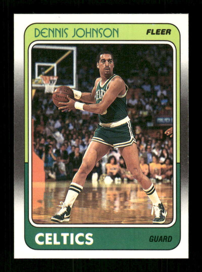 1988-89 Fleer #10 Dennis Johnson NM Near Mint Celtics BXCP18