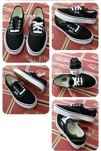 vans authentic black harga