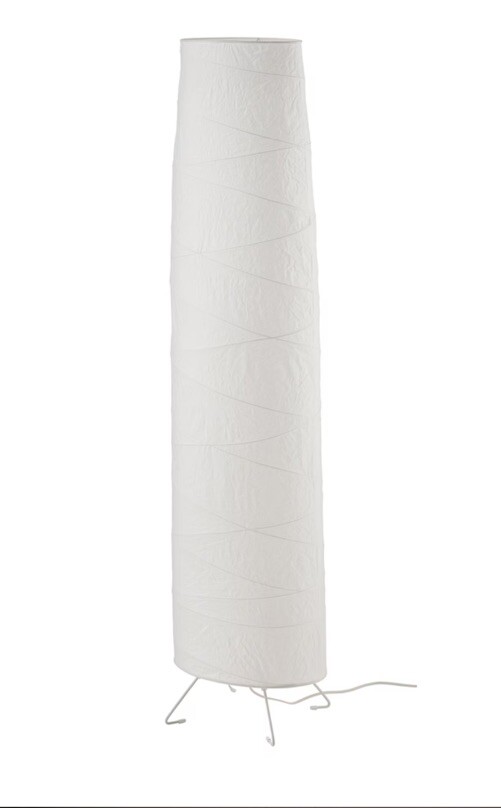 Lampada VICKLEBY IKEA 136cm - Piantana Carta di Riso Bianca E17