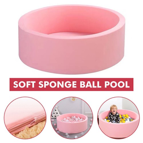 AU Pink Soft Baby Foam Ball Pit Pool Round New Padding Child Kid Play Game Toy - Picture 3 of 12