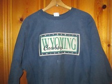 WYOMING COWBOYS vtg 1990s Champion Reverse Weave Sweater Sweat Shirt t L/XL