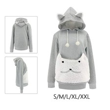 Pet Hoodies Sweatshirt Cat Holder Carrier Fashion Large Pouch Clothing for Puppy