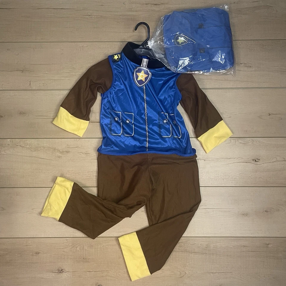 Disfraz de Halloween Nickelodeon Paw Patrol Chase azul y amarillo talla pequeña 6/7  Foto 2 de 4