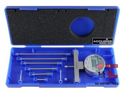  - 0-22 inch Electronic Digital Depth Gauge, 0-22'' Digital