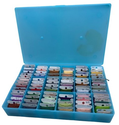 DMC Assorted Embroidery Floss Skeins with Organizer for Cross Stitch