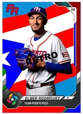 ELMER RODRIGUEZ-CRUZ WORLD BASEBALL CLASSIC 2026 HERITAGE STYLE ART CARD