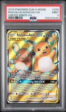 2019 POKEMON UNIFIED MINDS RAICHU & ALOLAN RAICHU GX #220 PSA 9 MINT #126229448 on eBay