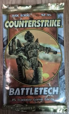 Battletech Counterstrike WPC 6306 First Edition 15-Card Sealed Booster Pack