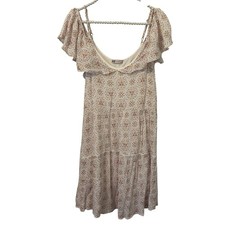 Women Coquette Mini Dress Large Floral Tiered Angelcore Ethereal Dainty SO Y2K