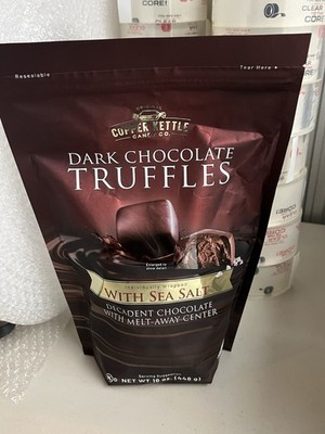 Copper Kettle Candy Company Dark Chocolates Sea Salt Truffles 16 Oz EXP 10/2026