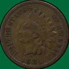1884 Indian Head Cent Very Fine VF Coin #39721
