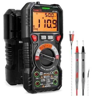 Automotive Multimeter TRMS 6000 Counts Voltmeter Voltage Amp - Image 1 of 4