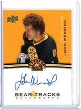 2023-24 Upper Deck Boston Bruins Centennial Bear Tracks - John Wensink AUTO