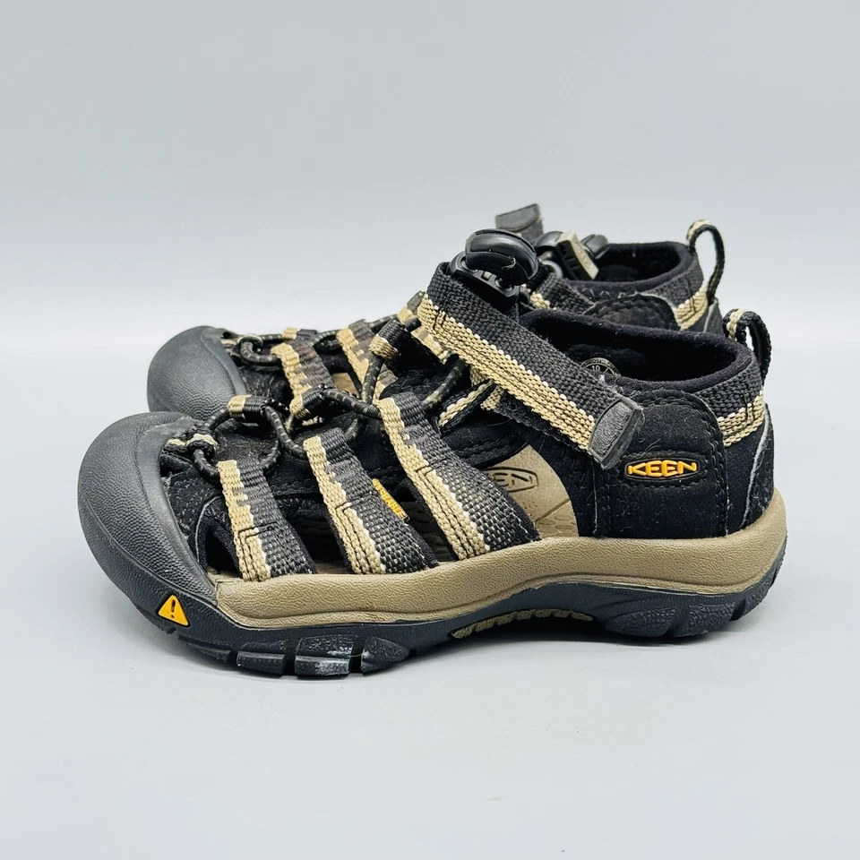Keen Shoes Boys 10c Black Beige Closed Toe Sandals Newport H2 Waterproof Hiking - Image 4 of 4