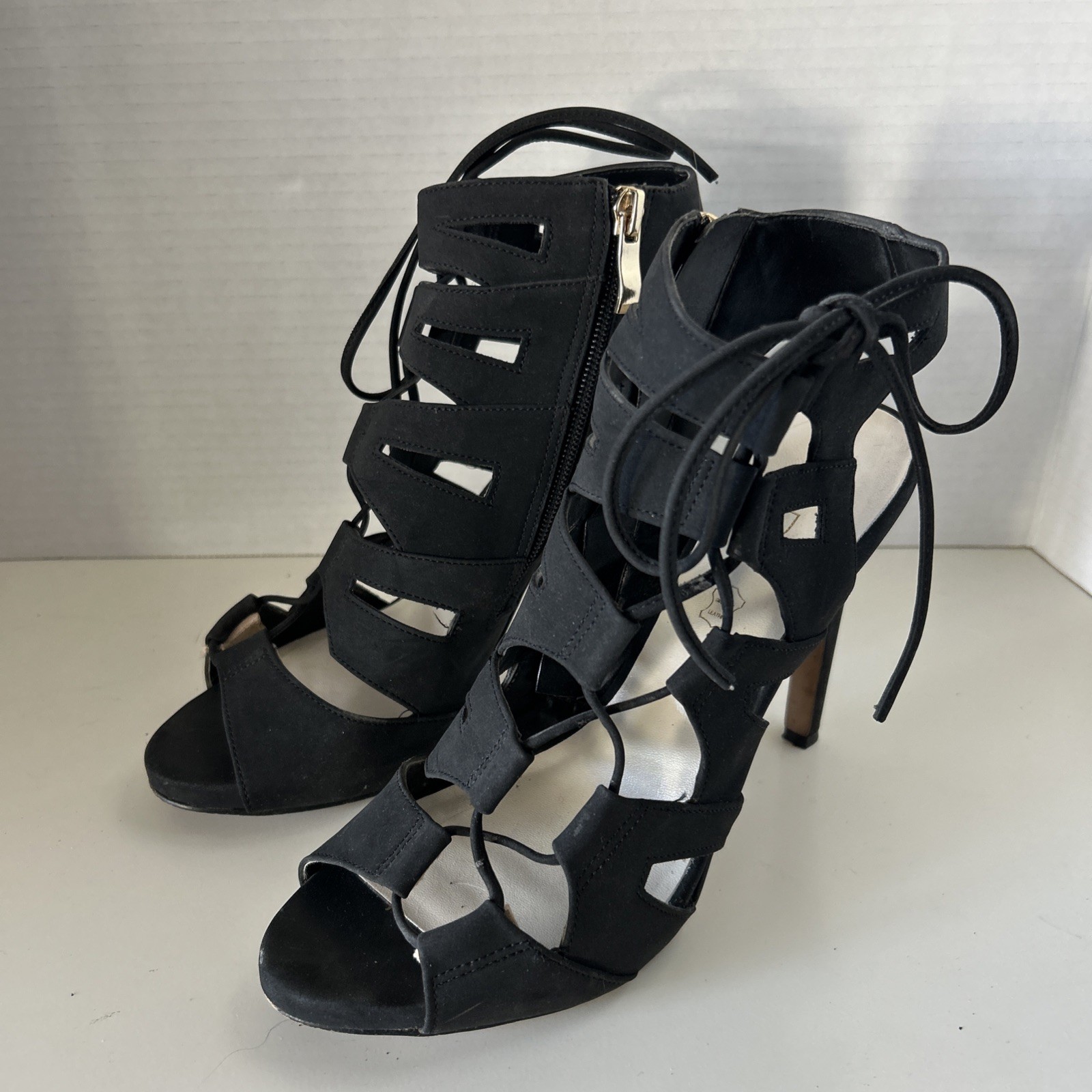 ALDO Women’s Black Sexy Strappy Stiletto Heels Shoes Size 7.5 Verrasa-93