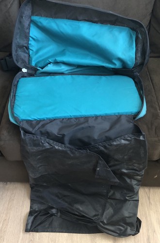 STEVE ABEL VINTAGE TURQUOISE FLY FISHING BAG WET/DRY DUFFEL BAG - Picture 9 of 9