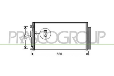 Kondensator Klimaanlage Für Abarth 500 595 695 2008-