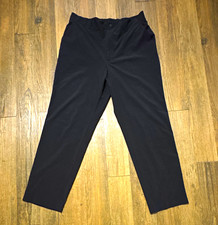 GapFit Women’s Pull-On Ankle Pants Black M Elastic Waist Solid Athleisure