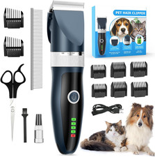 Kit Tosatrice per Cani Professionale, Rasoio Pelo Lungo per Gatti Macchinetta,To