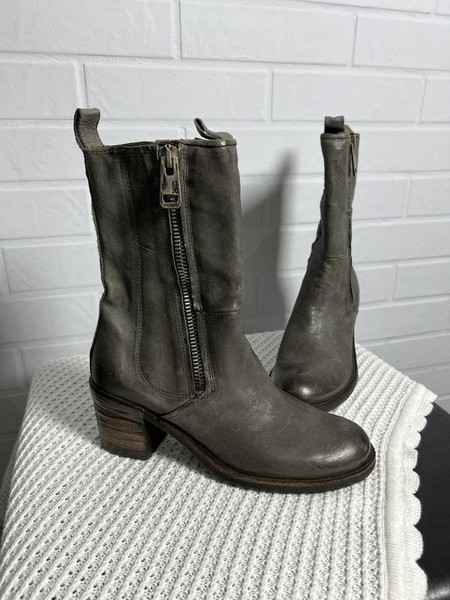 Damen A.S. 98 Stiefel Grau Leder 39