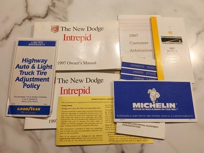 1997 Dodge Intrepid Owners Manual Book OEM Free Shipping