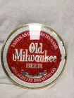 Vintage 1971 Old Milwaukee Beer Round Reverse Paint Bubble Glass Sign Schlitz