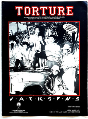 The Jacksons - Torture - 1984 USA Sheet Music Edition