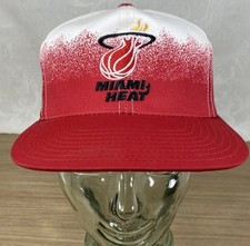 Vintage 1990  s Miami Heat Red Fade NBA Basketball Hat Snapback Annco NEW W/TAGS
