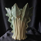 *Rare* Vintage McCoy Pottery Petal-Celery Vase. See pics for damage