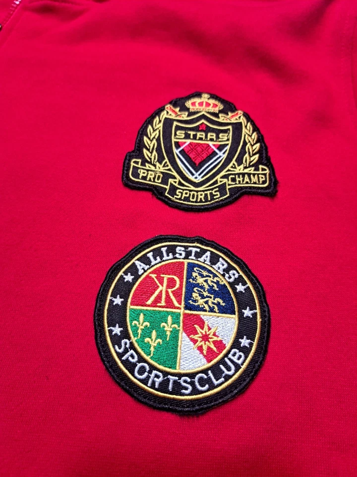 Moletom com capuz Krisp NYC ALL STARS adesivos XL clube esportivo cordão, bolsos - Imagem 3 de 4