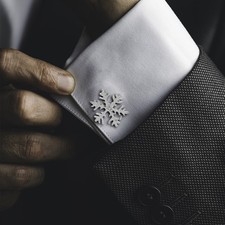 Snowflake Jewellery Jewelry for Men Cuff Links Shirt Studs Luxury Accessories