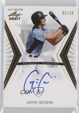 2012 Leaf Ultimate Draft Gold 2/10 Gavin Cecchini #BA-GC1 Auto 0t3
