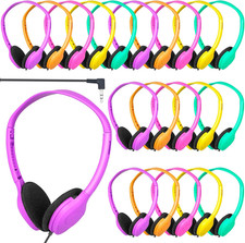 Kids Headphones Bulk 30 Pack for School Classroom Student Children Toddler Boys