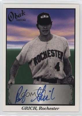 2009 TRISTAR Obak Black 25/50 Bobby Grich #A40 Auto pu3