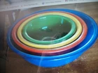 Unused Vintage Pyrex mixing bowl set of 4 primary colors