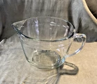 Vintage Anchor Hocking Measuring Bowl Clear Glass 2 Qt, 8 Cup, 2 L D handle