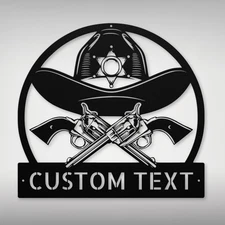 Custom Sheriff Metal Wall Art Sign Sheriff Deputy Home Decor Family Gifts Ideas