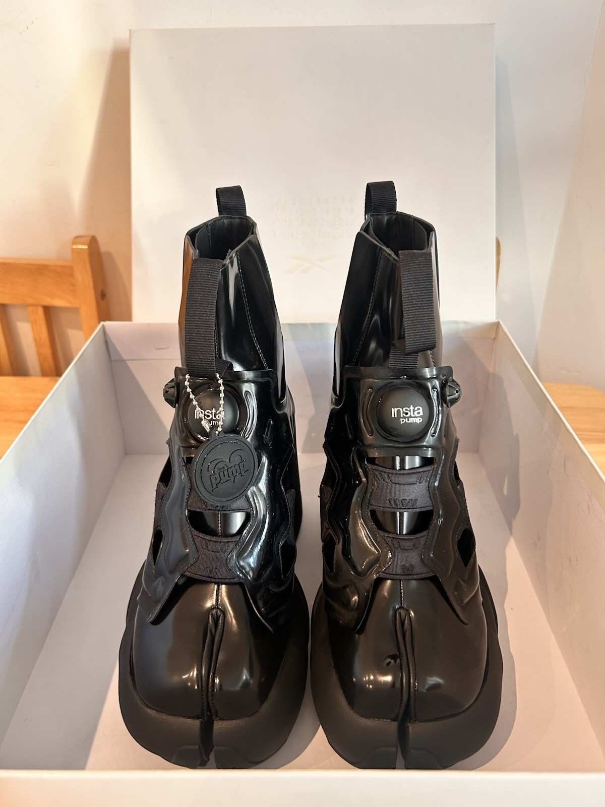 Maison Margiela Reebok Insta Pump Fury Hi Tabi Sneaker Boots Y2K UK Size 3 -BNWT