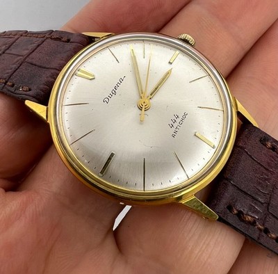 VINTAGE  DUGENA 444 Manual Wind Wristwatch GOLD PLATED  WATCH MADE IN GERMANY
