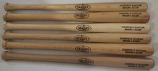 Louisville Slugger Mini Wood Baseball Bat Museum & Factory 18" Lot Of 6