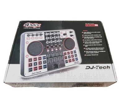 DJ-Tech 4MIX 4 Channel Controller with Audio Interface Built In Illuminated