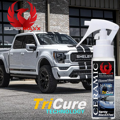 CERAMIC CAR COATING SPRAY ADVANCED POLYSILAZANE PAINT PROTECTION 8oz/237ml -''KIT