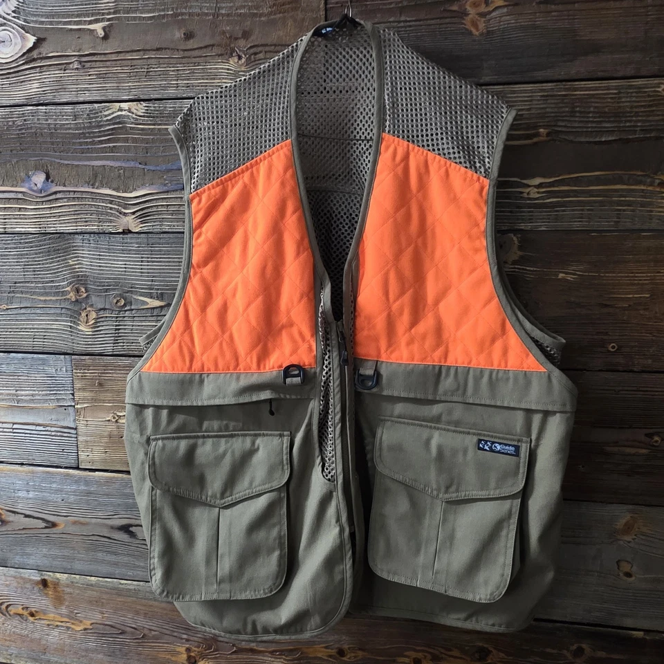 Gander Mountain Guide Series Men's Blaze Orange Tan Mesh Hunting Vest-Size XL - Image 4 of 4