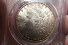 1889-P Morgan Silver Dollar Freshly graded  PCGS MS62 Solid