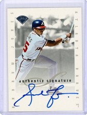 1996 Leaf Signature Series Blue Ink Autograph Andruw Jones