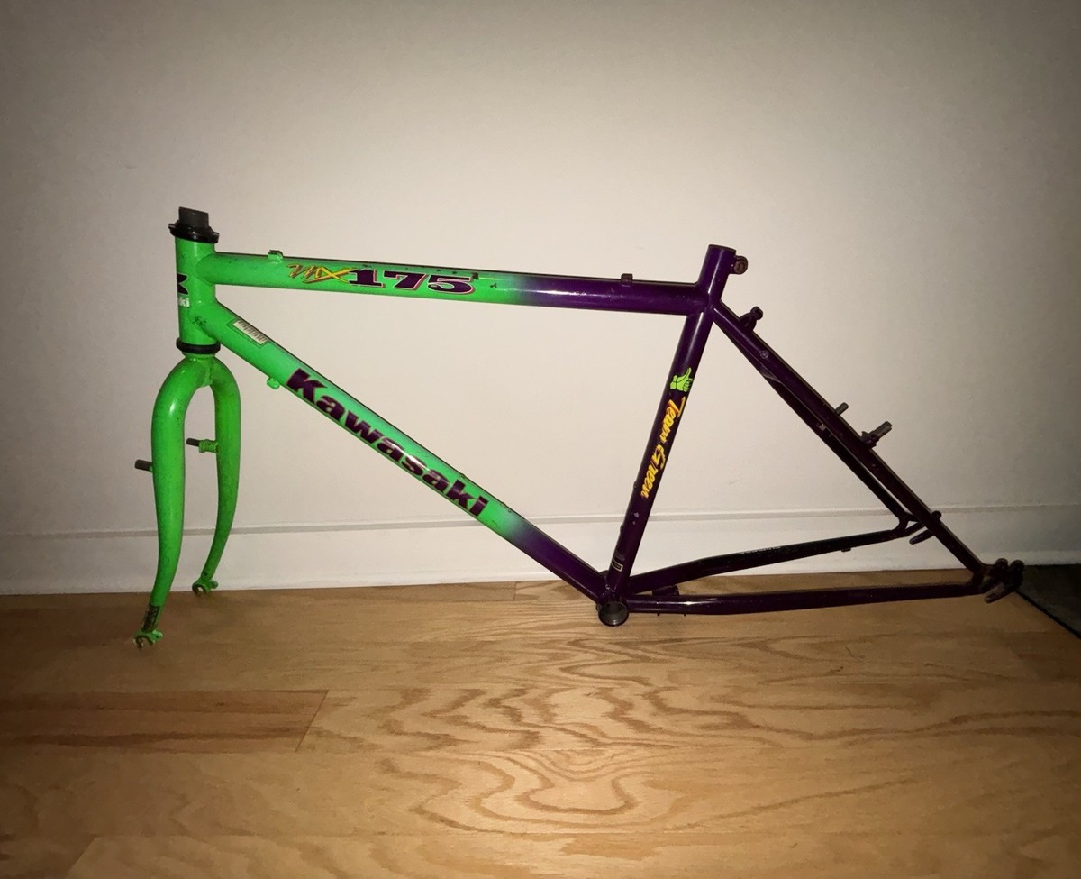 1990's Kawasaki MX 175 Mountain Bicycle Team Green 18in Frame | eBay