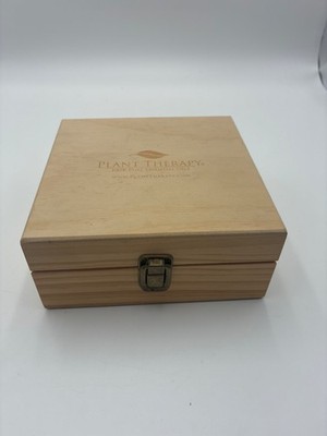 Plant Therapy Essential Oil Storage Box Case | Wooden Organizer HAS 25 OILS