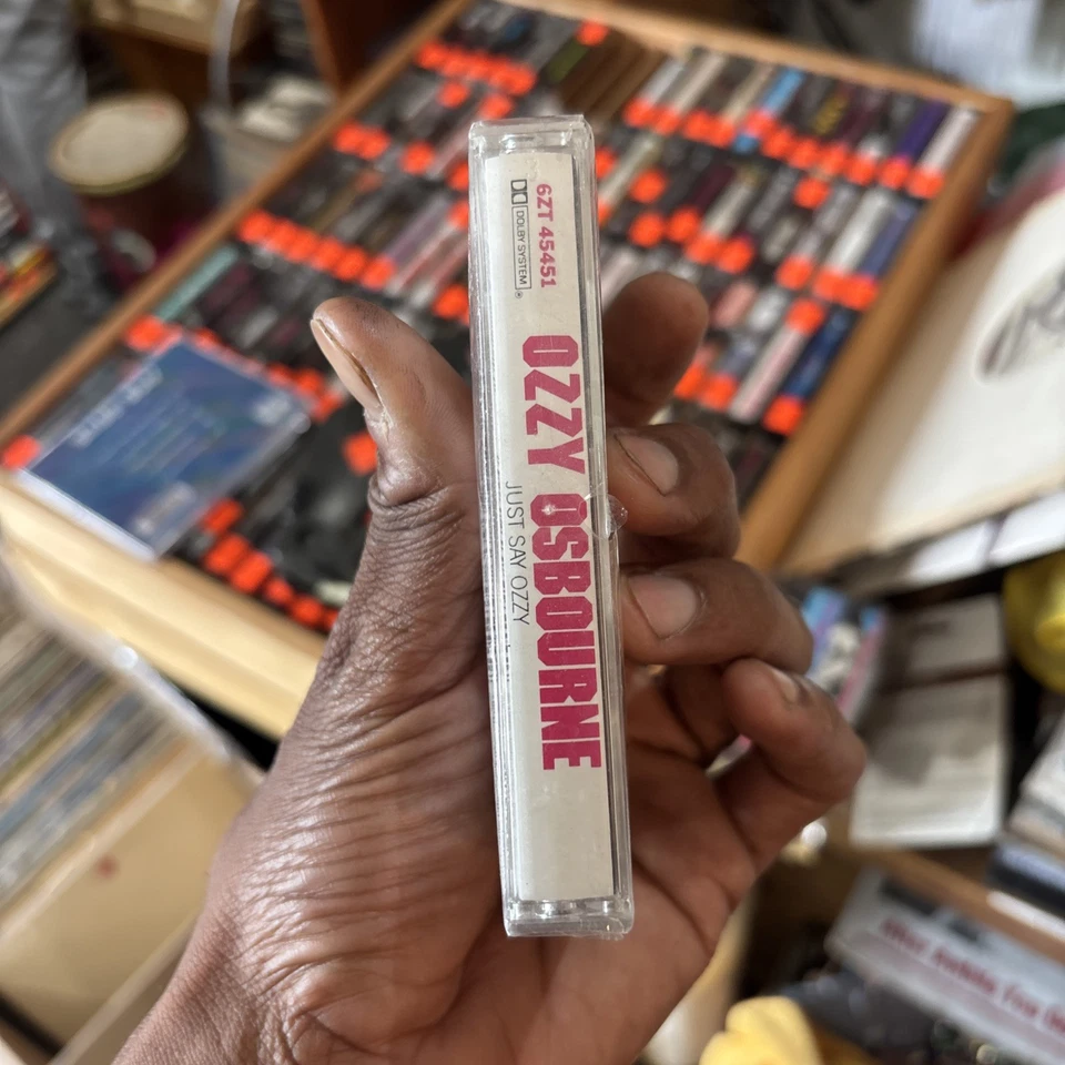 Ozzy Osbourne Just Say Ozzy -Cassette FACTORY SEALED NEW OLD STOCK Cracked Case - Image 3 of 4
